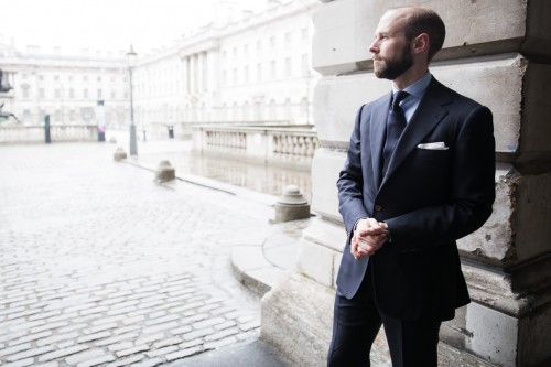 Cifonelli navy suit