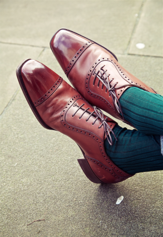 Bespoke leather shoes on sale