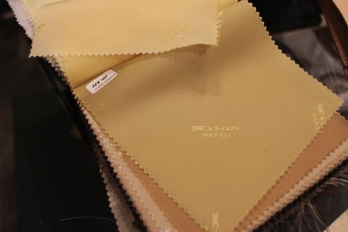 Kiton suit linings