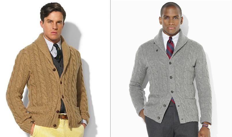 The eternal cardigan style – Permanent of shawl-collar the Style