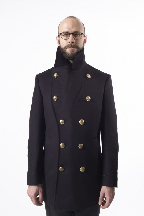 Gieves pea coat bespoke