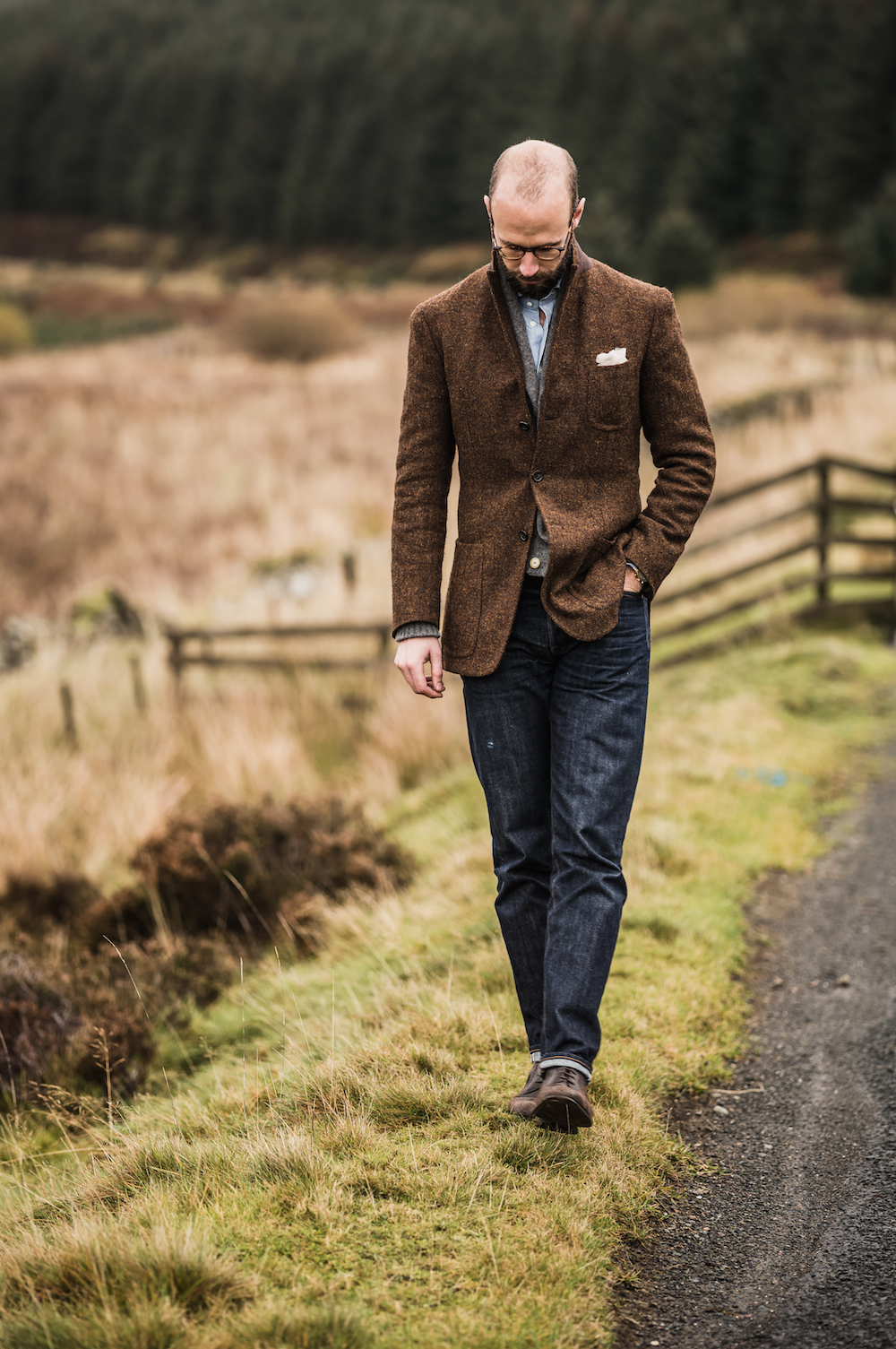 Harris tweed jacket and jeans – Permanent Style