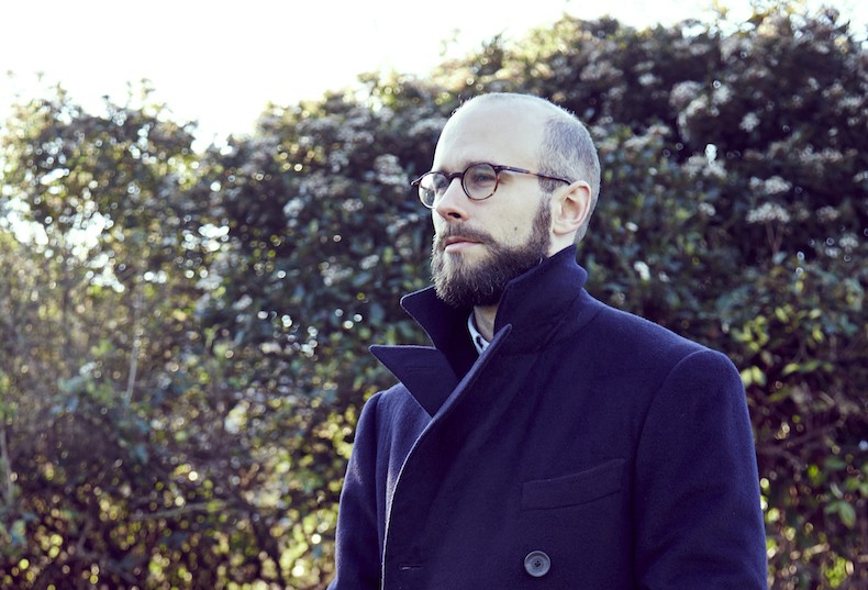 Navy cashmere overcoat top
