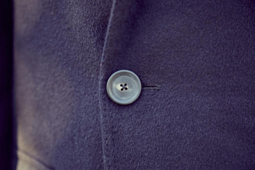 Cifonelli bespoke overcoat horn button