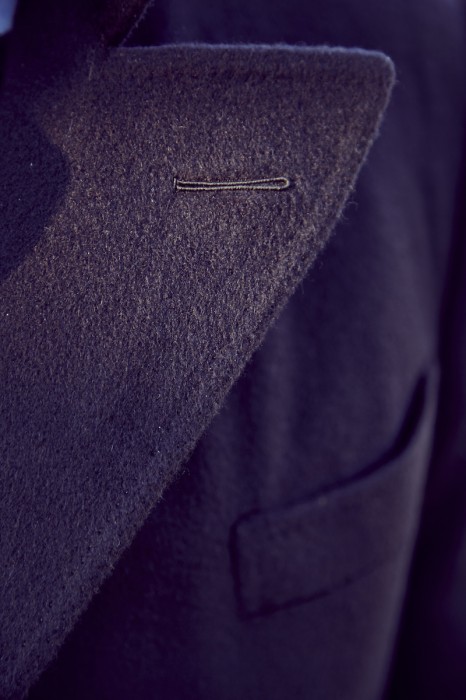 Cifonelli bespoke overcoat milanese buttonhole