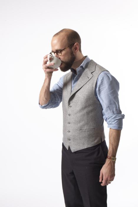 half sleeve shirt with waistcoat