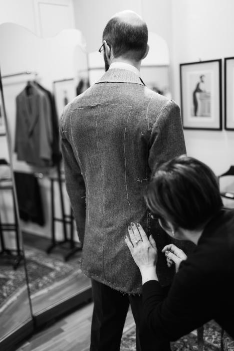 Ferdinano Caraceni jacket fitting