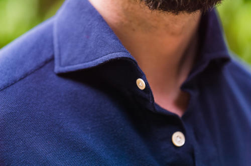 Avitabile Friday polo shirt navy collar