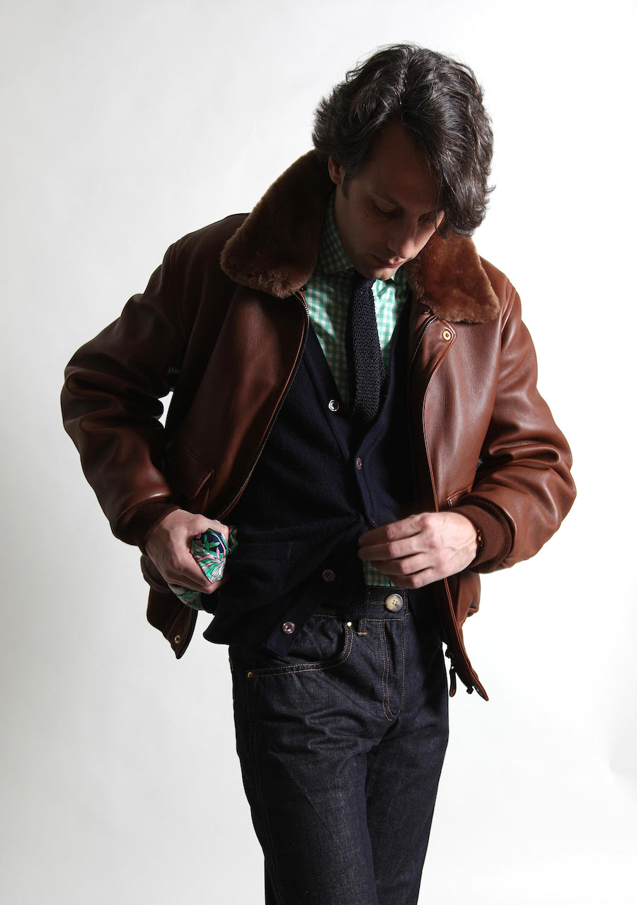 【A.P.C】Leather jacket made in France