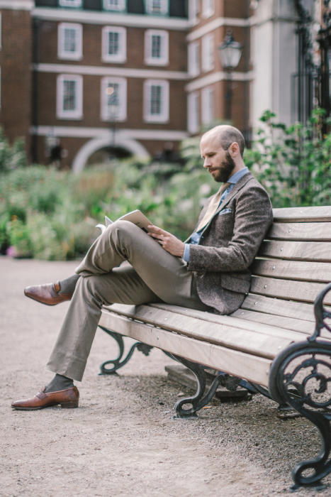 Rubinacci jacket cashmere donegal bespoke