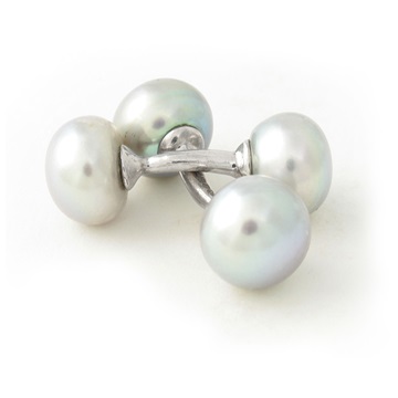 Grey and Silver cufflinks