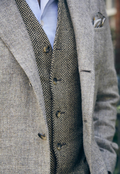 bespoke waistcoat graham browne and bespoke tweed jacket copy