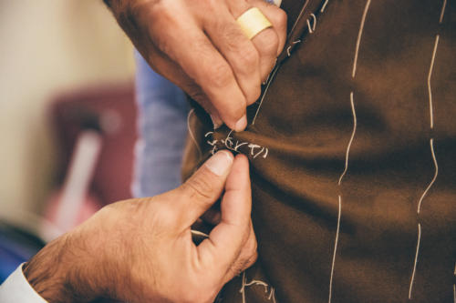 Suede jacket bespoke cifonelli