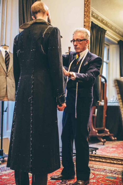 Edward Sexton bespoke overcoat