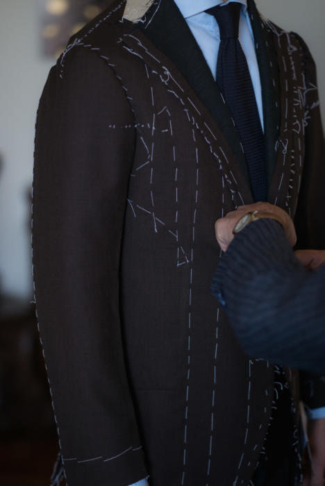 Sartoria Dalcuore bespoke suit fitting