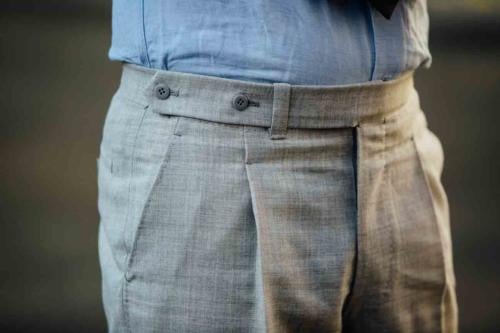 grey fresco bespoke trousers