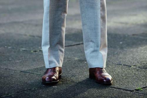 stefano bemer bespoe shoes and ambrosi trousers