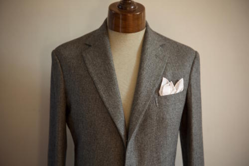 anderson sheppard bespoke flannel suit