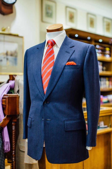 Dege & Skinner navy suit