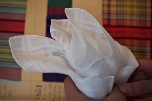 Simonnot-Godard antique handkerchief