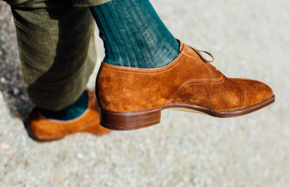 Stefano Bemer bespoke suede oxford