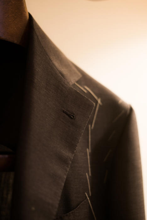 Sartoria Corcos jacket buttonhole lapel