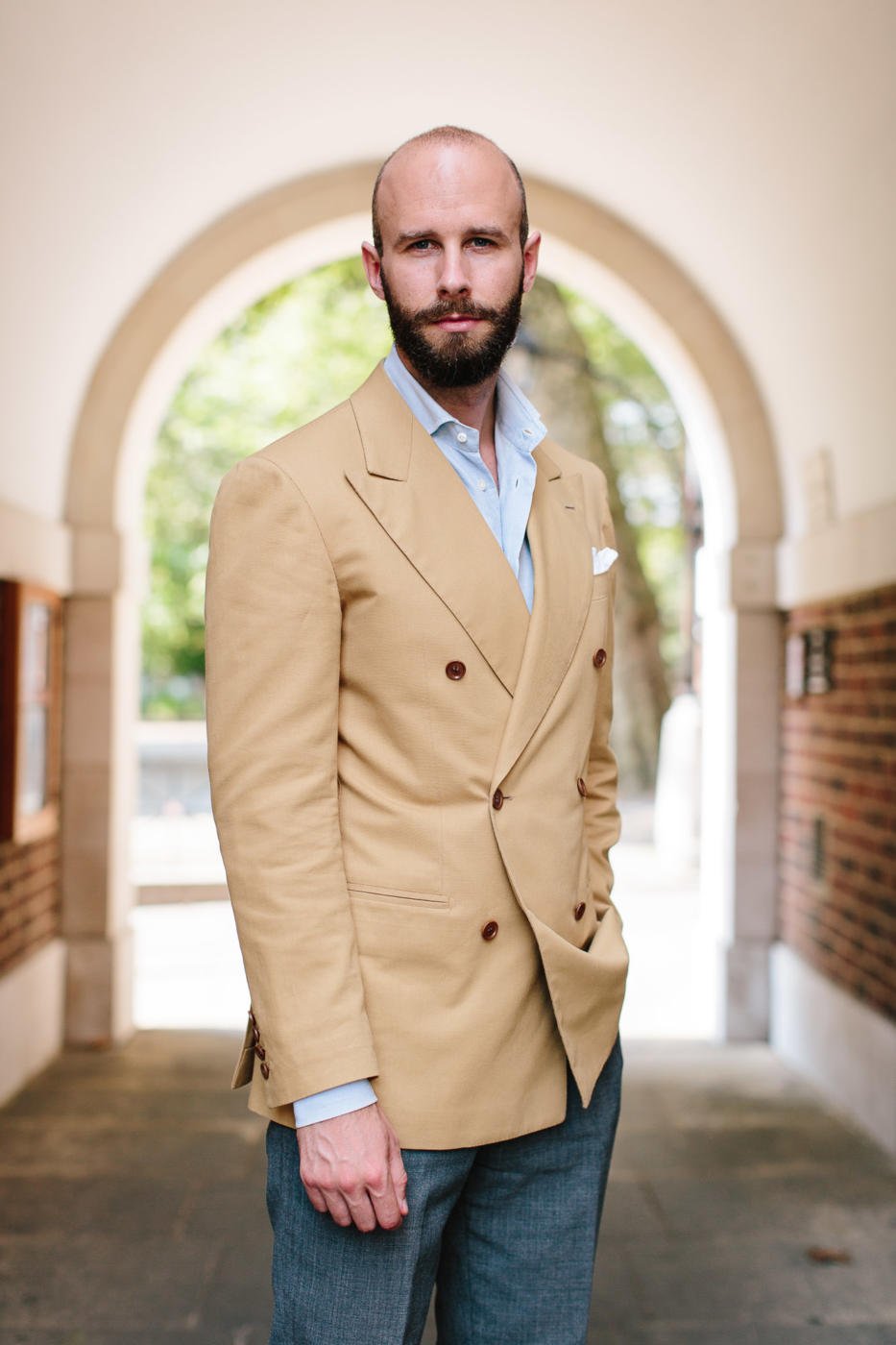 Ferdinando Caraceni double-breasted cotton jacket – Permanent Style