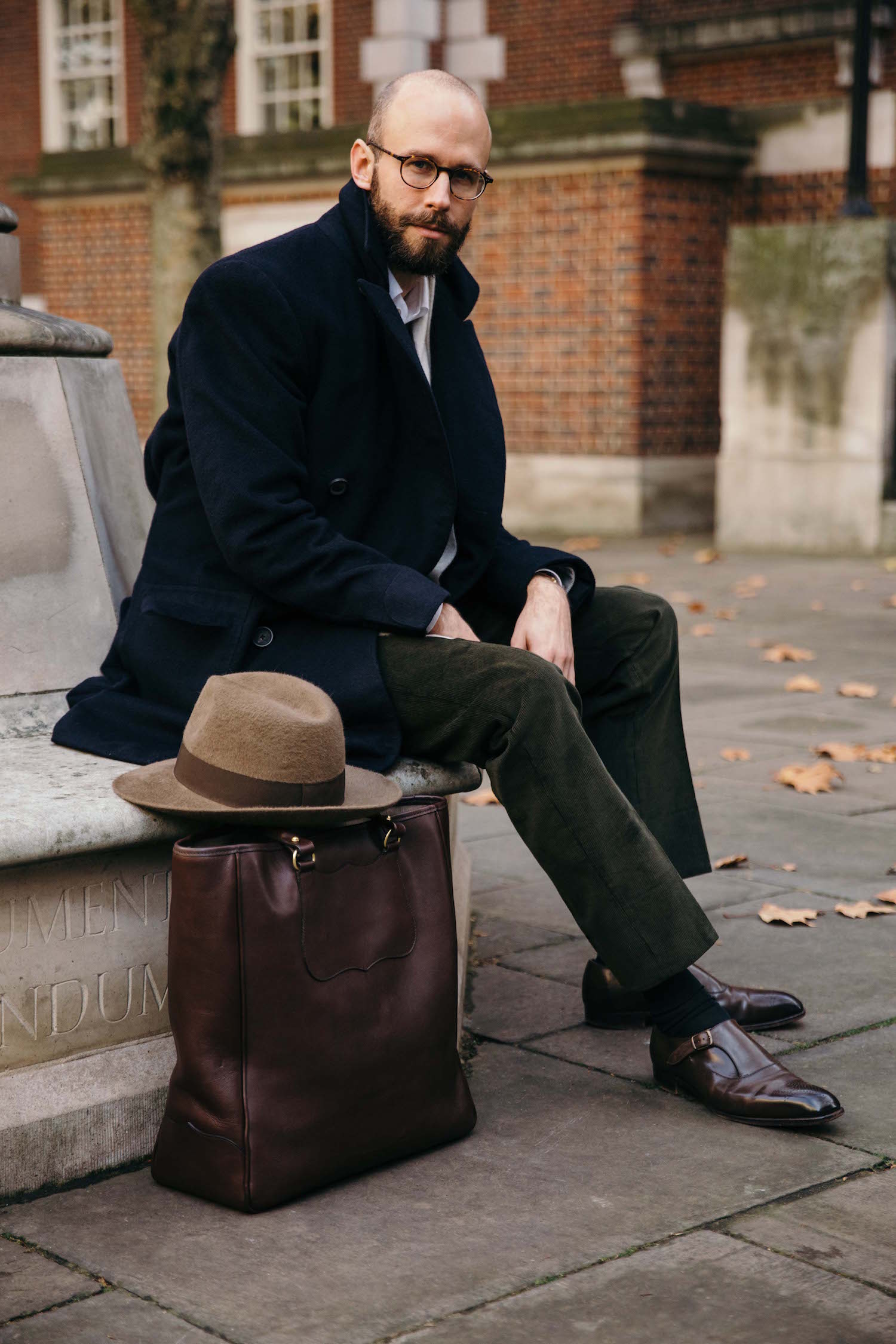 Wearing navy trousers as separates  Permanent Style