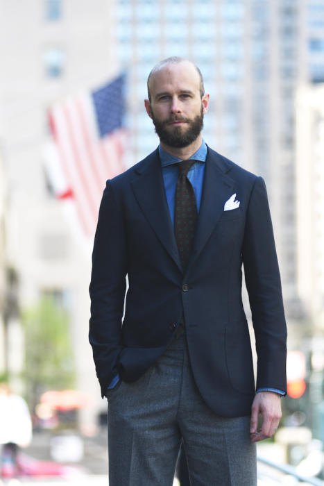 Ettore de Cesare bespoke navy jacket