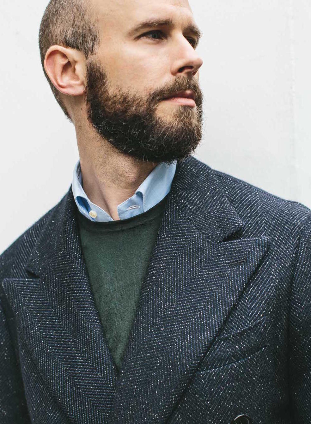Finest Knitwear available again – in navy and green – Permanent Style