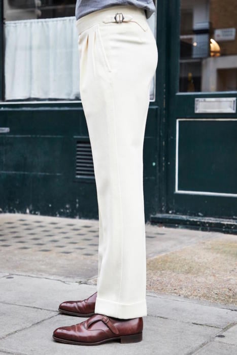 Fashion Mens Casual Collapse Cotton Linen Long Pants Low-cut Wide Leg Pants 