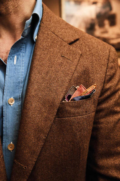 Men's coat with chest on sale pockets