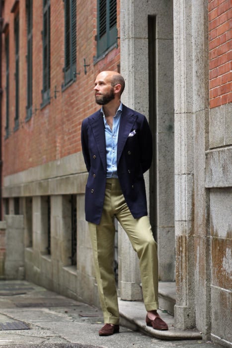 Hopsack and linen trousers – in humid Hong Kong – Permanent Style