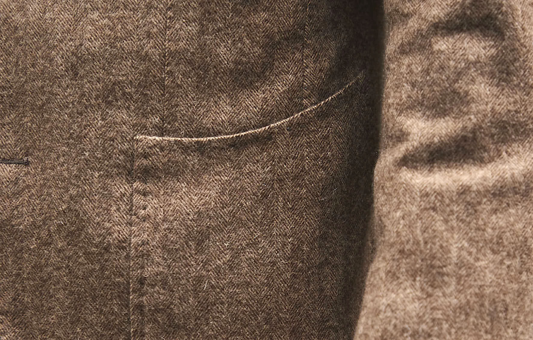 Jacket and jeans: vintage cashmere from Eduardo de Simone