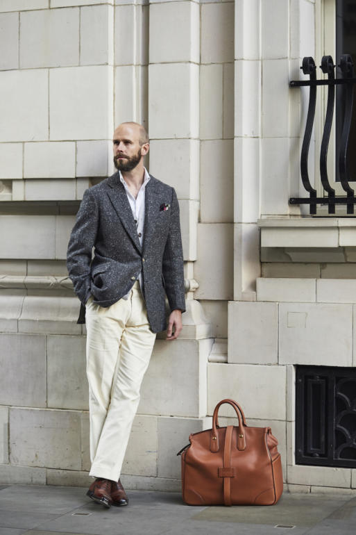 Charcoal donegal-tweed jacket – from Steven Hitchcock – Permanent