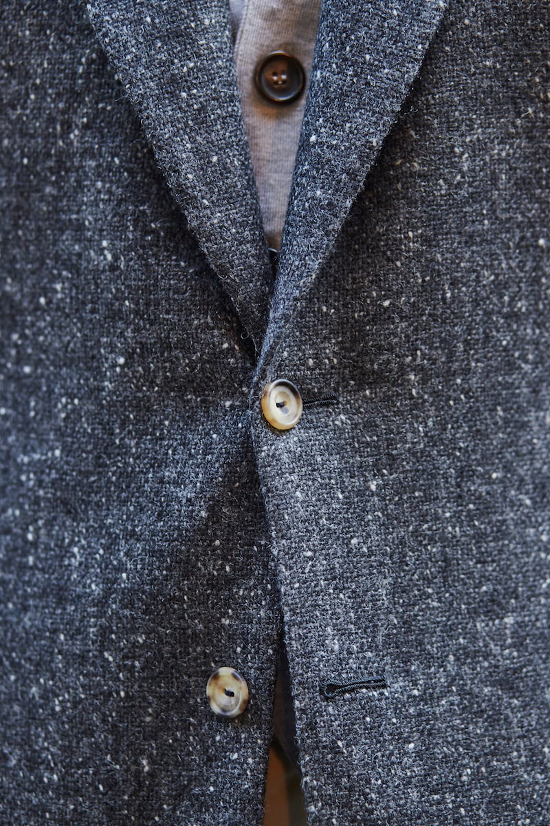 Charcoal donegal-tweed jacket – from Steven Hitchcock – Permanent Style