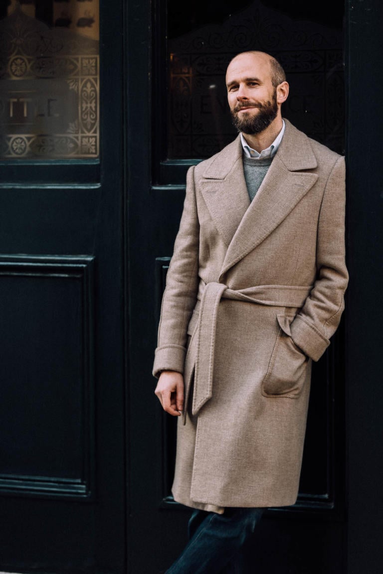 Belted polo coat, from Whitcomb & Shaftesbury – Permanent Style
