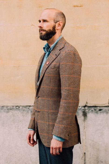 Ciardi jacket in vintage gun-club tweed, from Lafayette Saltiel ...