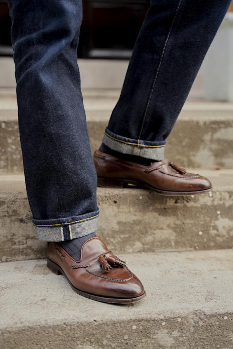 Crockett & Jones Polo Brown Suede Belt – Gentlemens Footwear