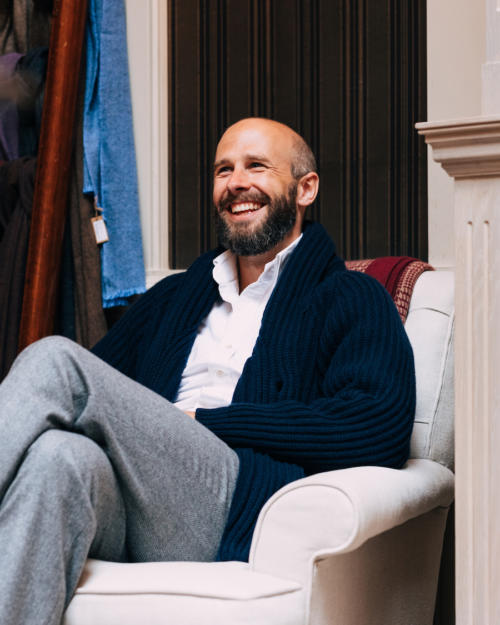 Introducing: The indulgent shawl-collar cardigan – Permanent Style