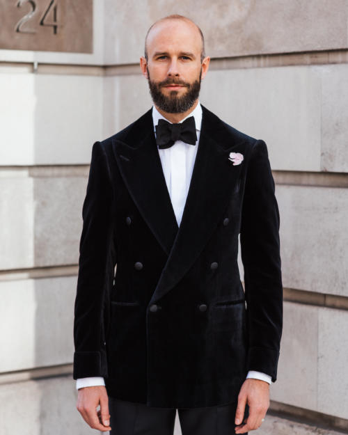 The velvet jacket and modern evening wear in Cifonelli