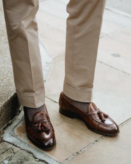 Loro Piana Men's Summer Walk Corduroy-Stretch Penny Loafers