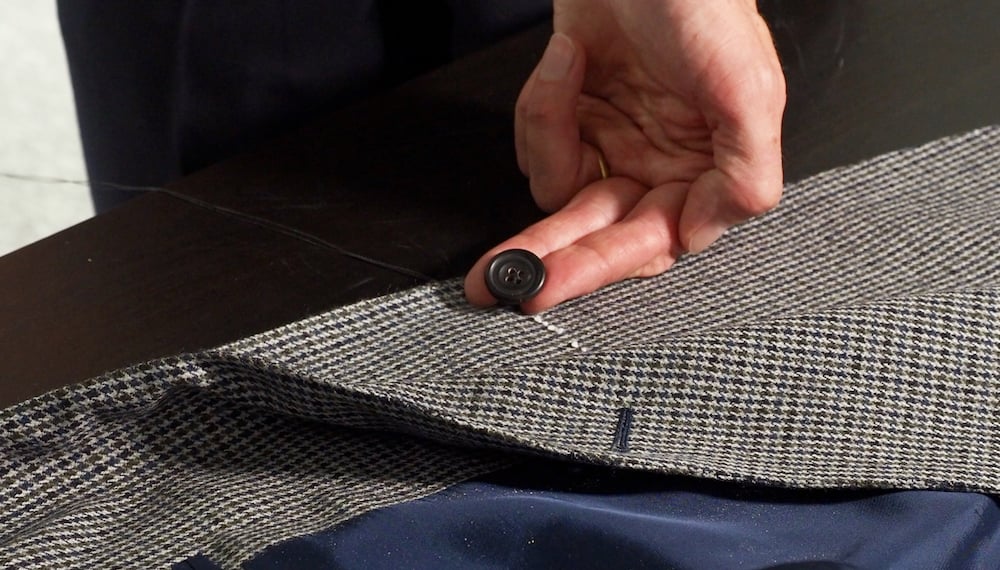 How to sew a button – like a Savile Row tailor – Permanent Style