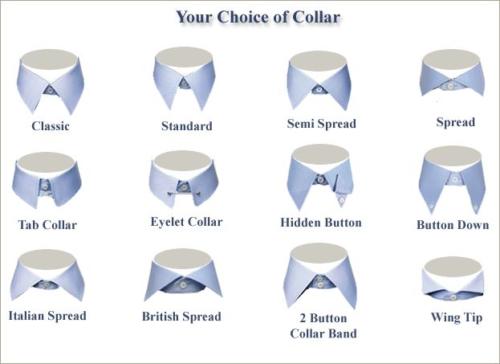 dress shirt collar styles