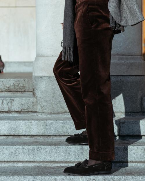 brown cord corduroy trousers