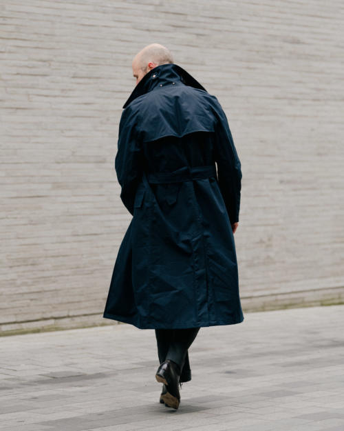 Mackintosh Boston wool overcoat - Blue