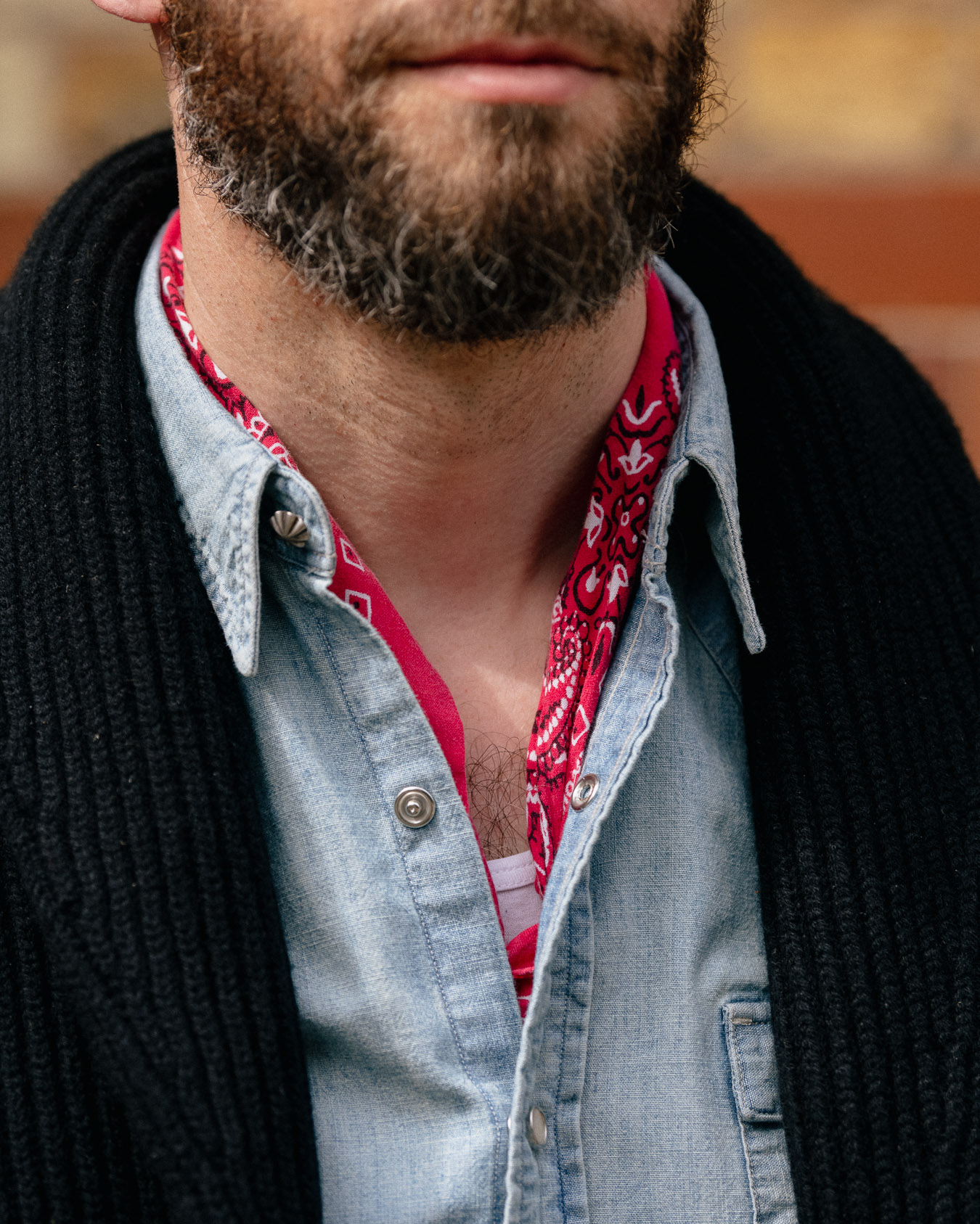 Dress shirt with best sale cardigan