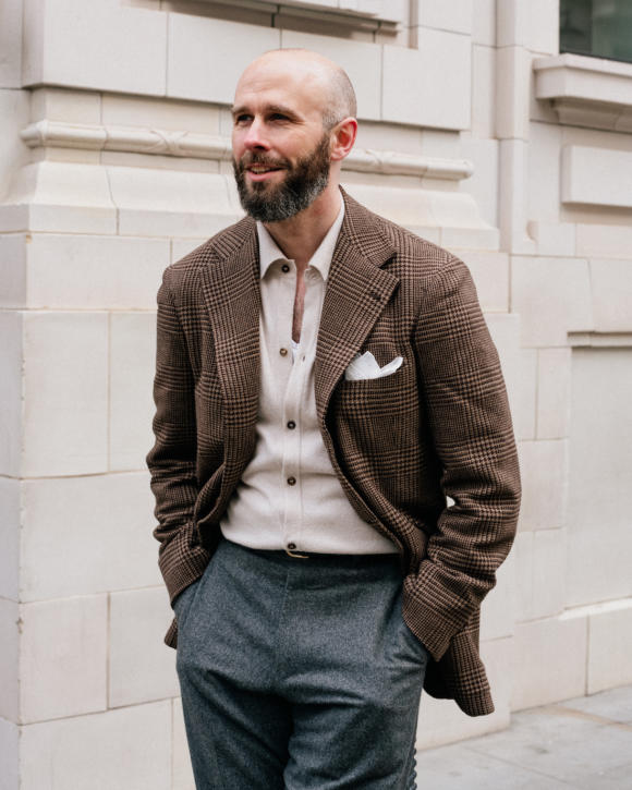 A collared cardigan under a jacket: Ciardi and Colhay’s – Permanent Style