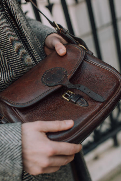 Mulberry Dark Brown Textured Leather Vintage Flap Crossbody Bag Mulberry |  The Luxury Closet