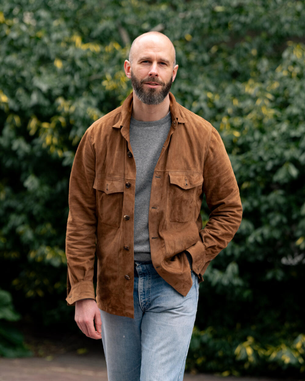 Suede Overshirt